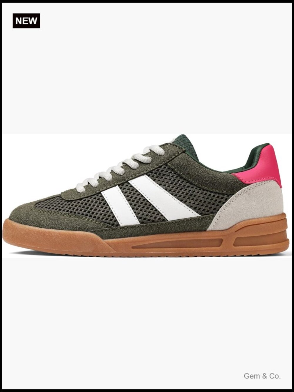 Lace-Up Fashion Sneakers Casual Walking Shoes Breathable Comfortable